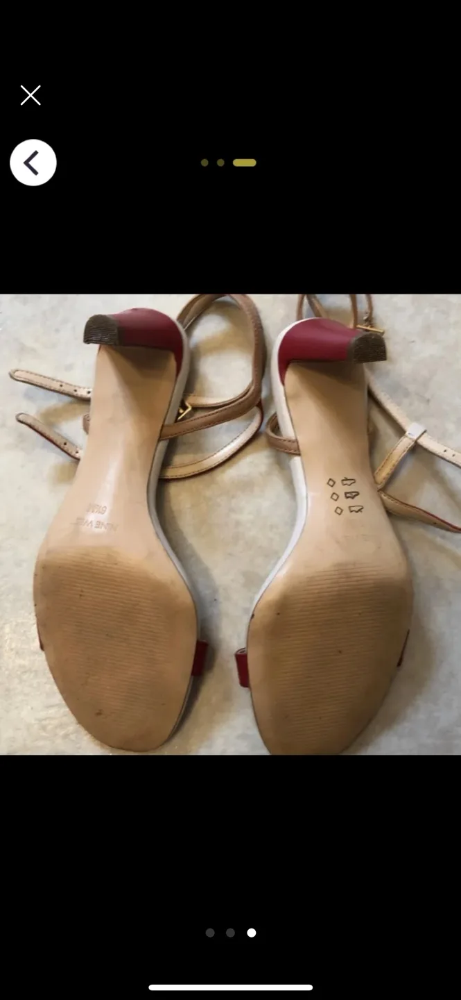Strappy Nine West Heels Size 6.5 image indicator(3)