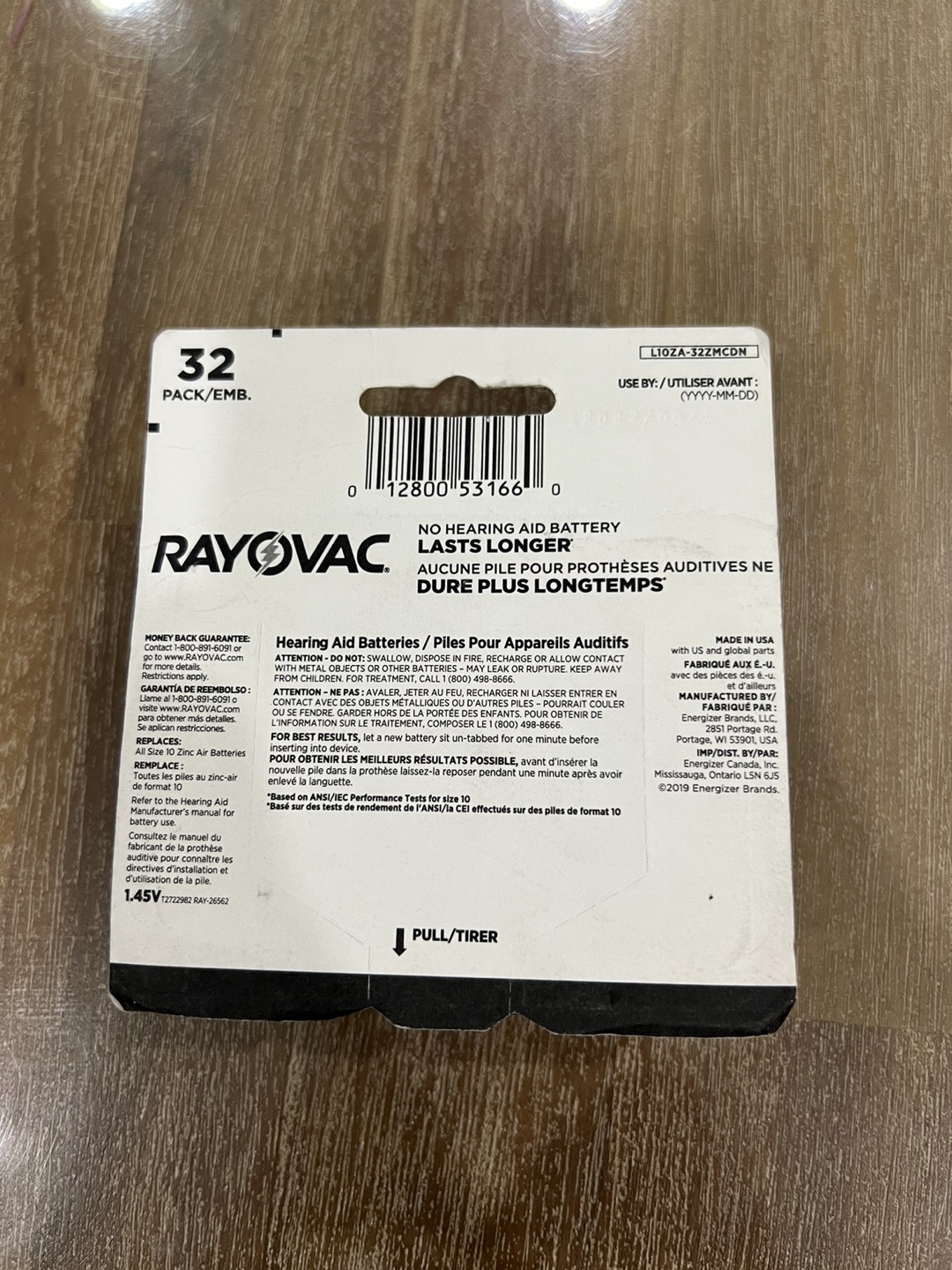 Rayovac Hearing Aid Batteries Size 10 - 32 Pack - photo 2