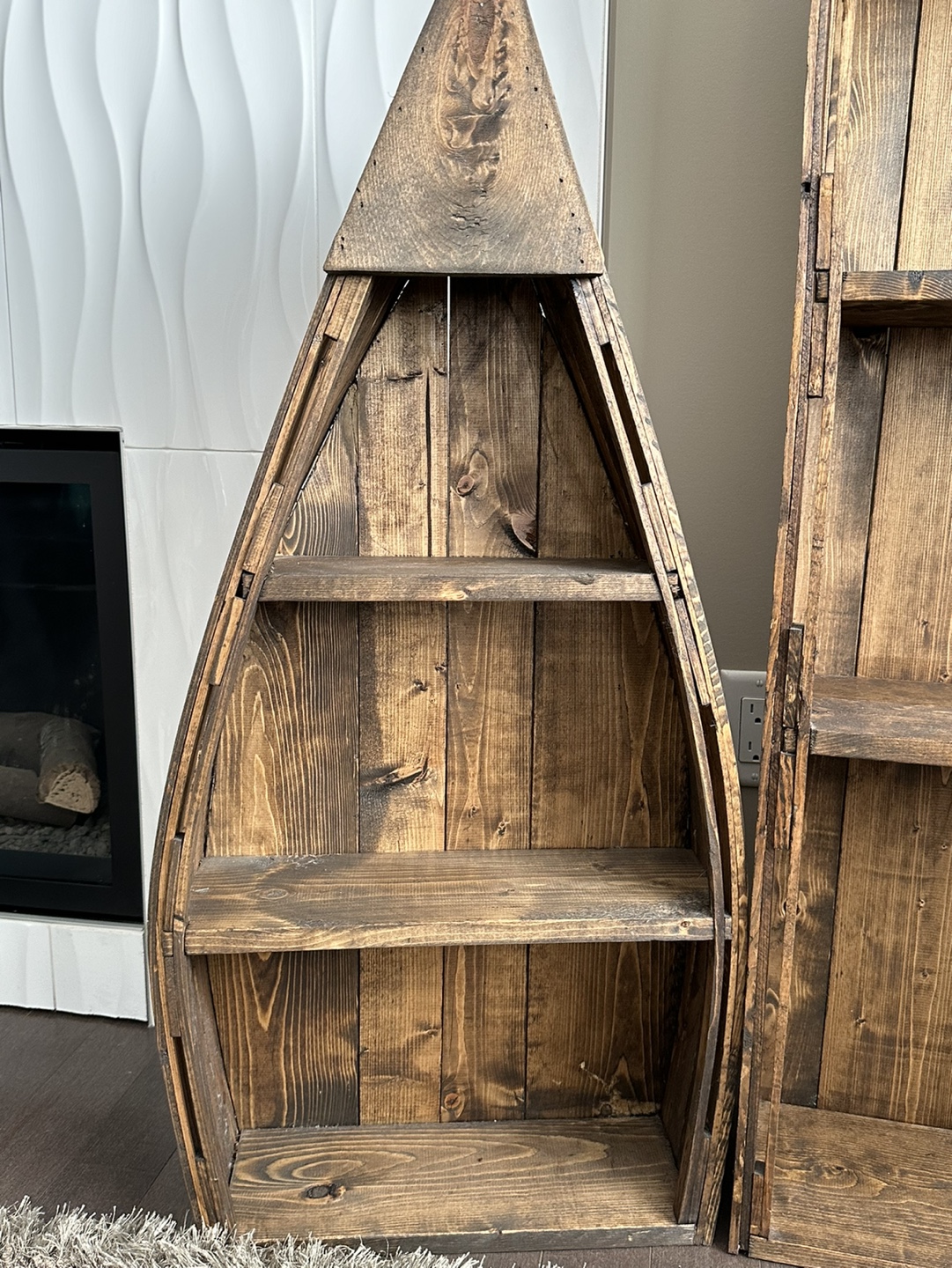 Wooden Boat Bookcase/Shelves  Set - photo 3