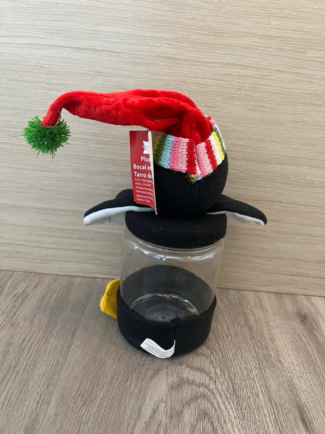 Plush Christmas Penguin Candy / Cookie Jar image indicator(2)