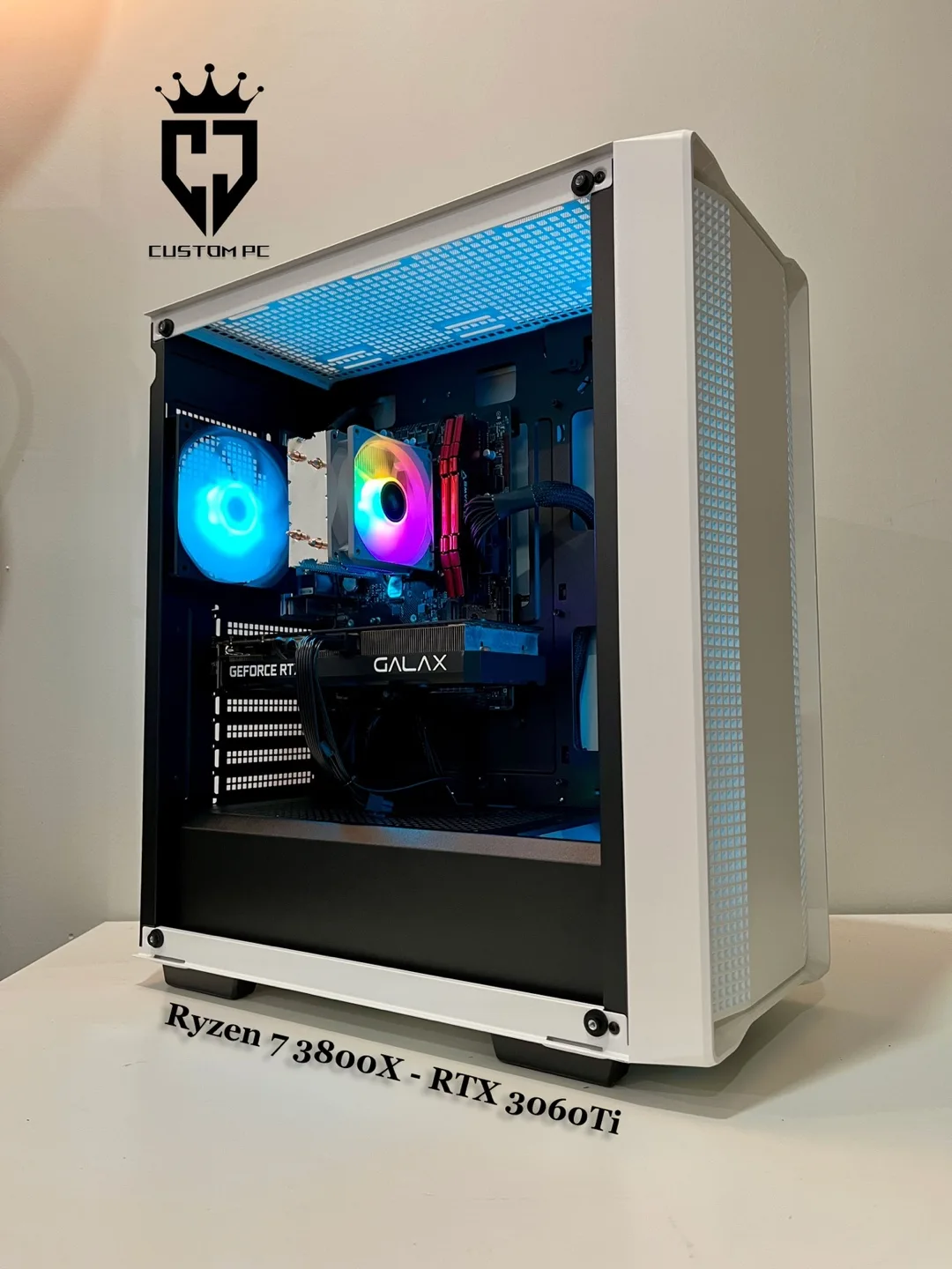 Gaming PC Ryzen 7 3800X 4.5GHz \ RTX 3060Ti \ 16GB RAM \ 1TB SSD thumbnail