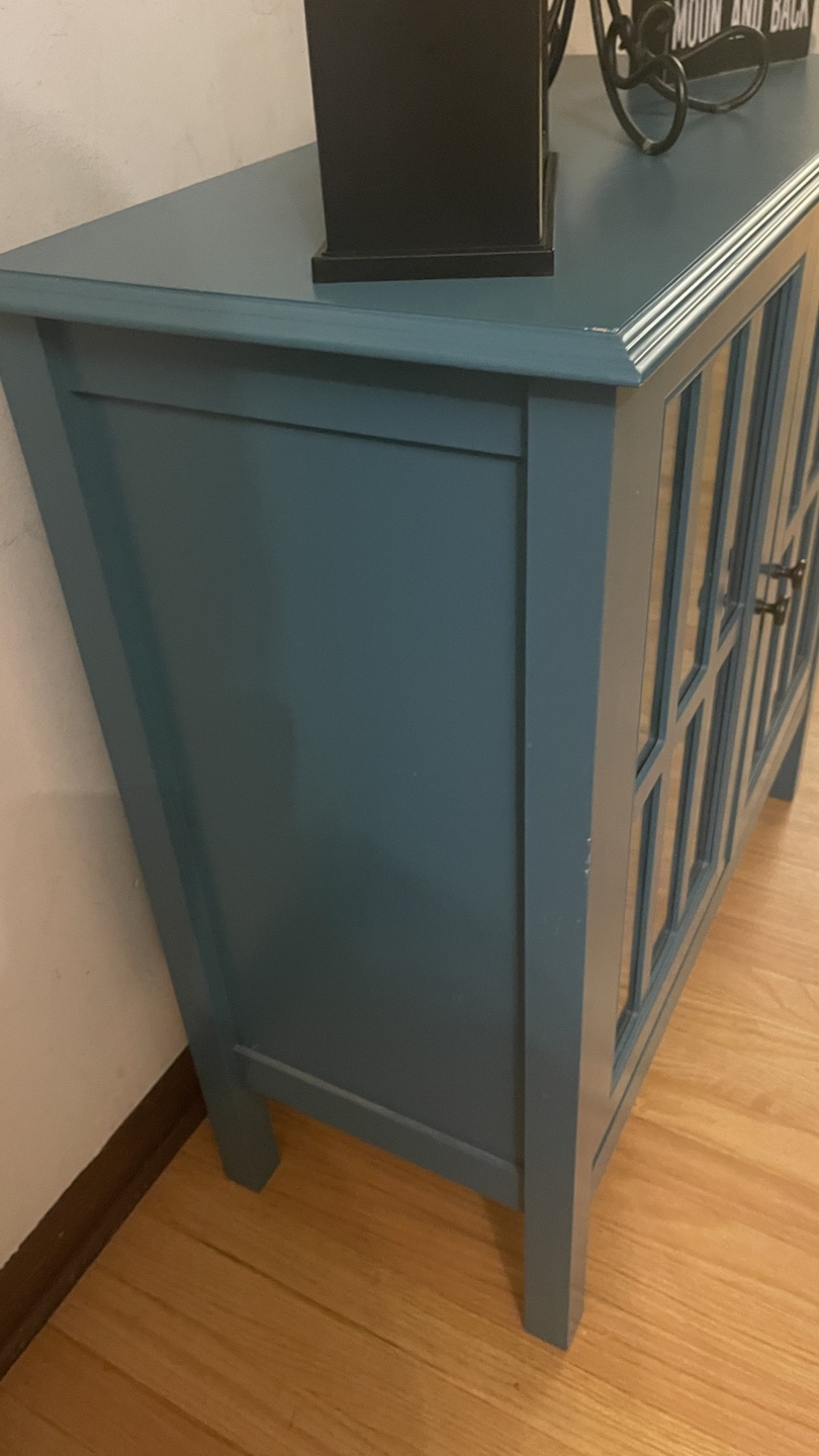 Blue Cabinet with Glass Doors check more pictures - photo 4