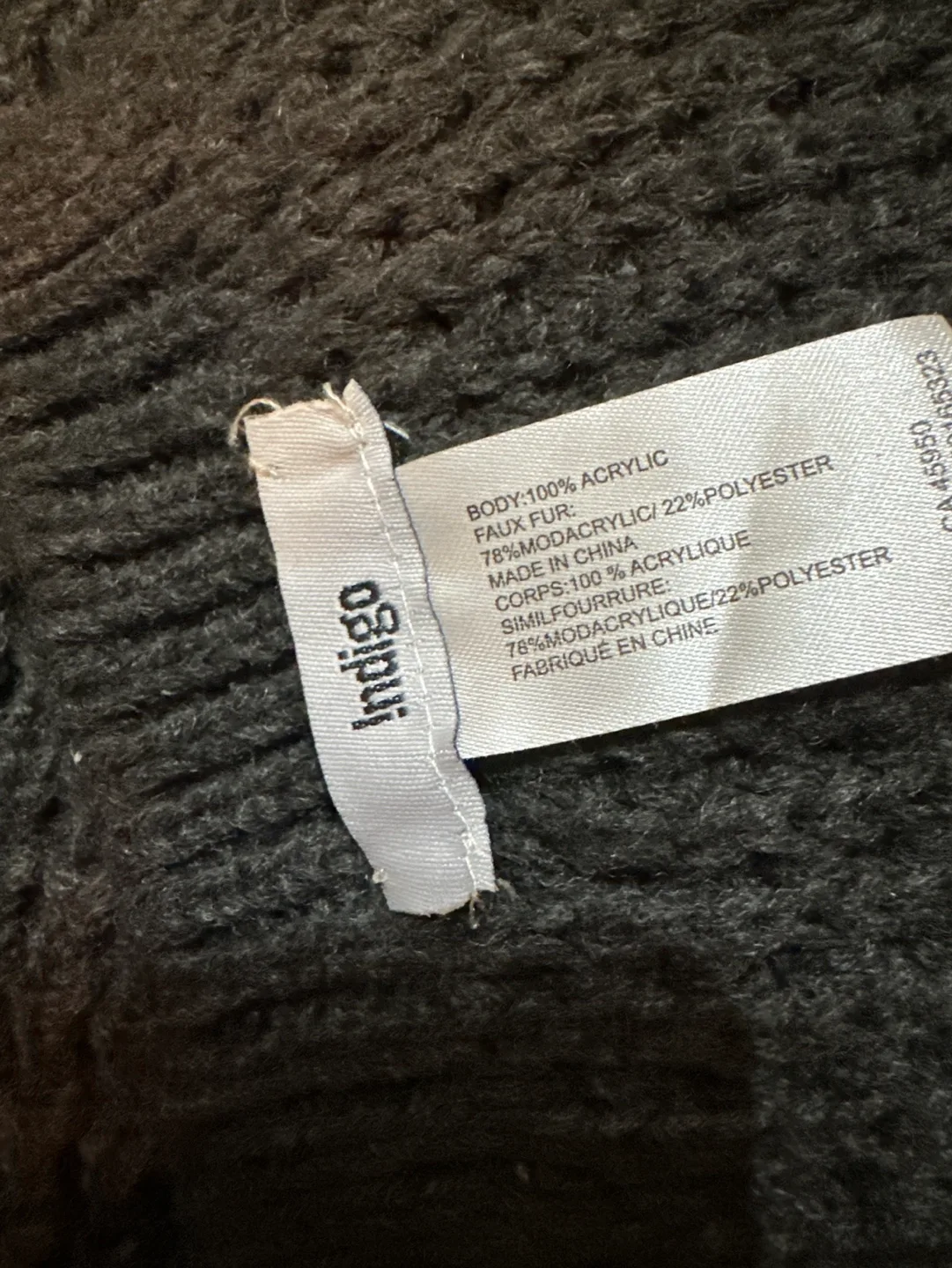 Knitted/Faux Fur Scarf image indicator(2)