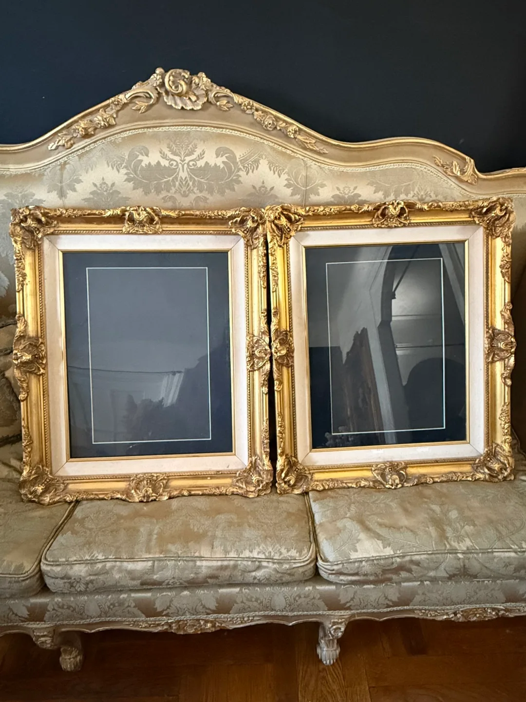 Pair of Ornate Gold Picture Frames thumbnail