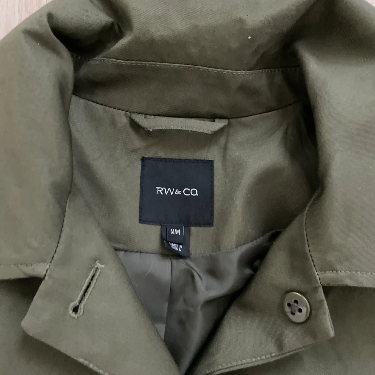RW&CO. Green Trench Coat image indicator(3)