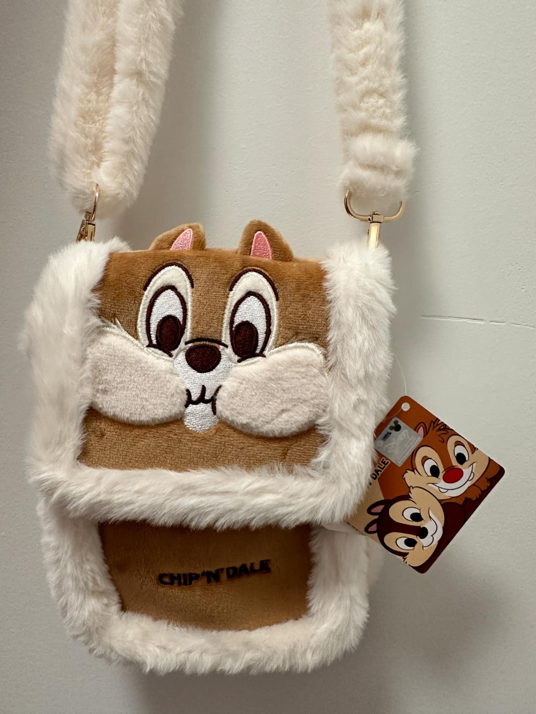 Chip 'n Dale Plush Crossbody Bag