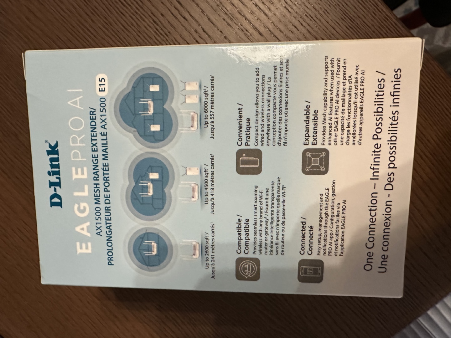 D-Link E15 AX1500 Eagle Pro AI Mesh WiFi 6 Range Extender - photo 3