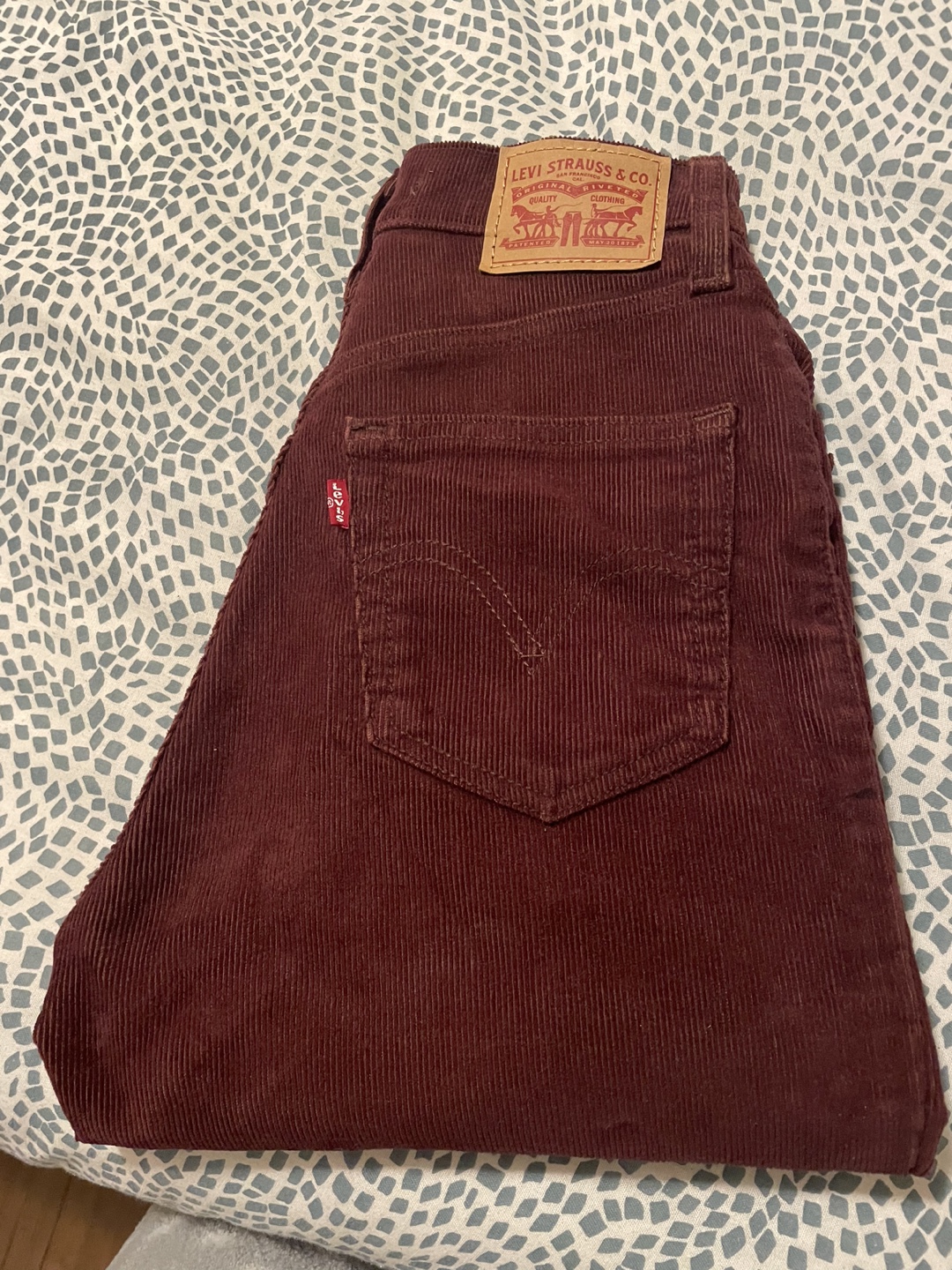Levi's Corduroy High Waisted Mom Jeans