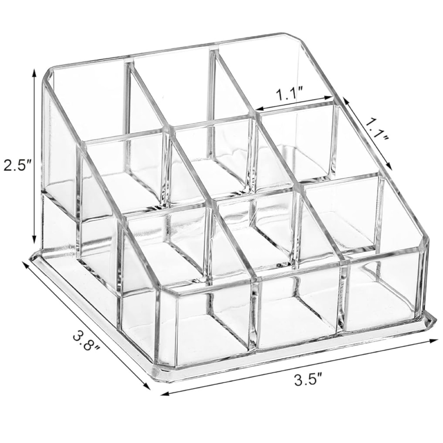 Clear Acrylic Lipstick Organiser