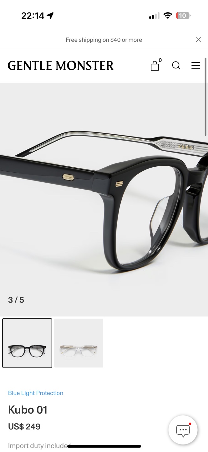 GENTLE MONSTER Kubo 01 Blue Light Glasses - photo 3