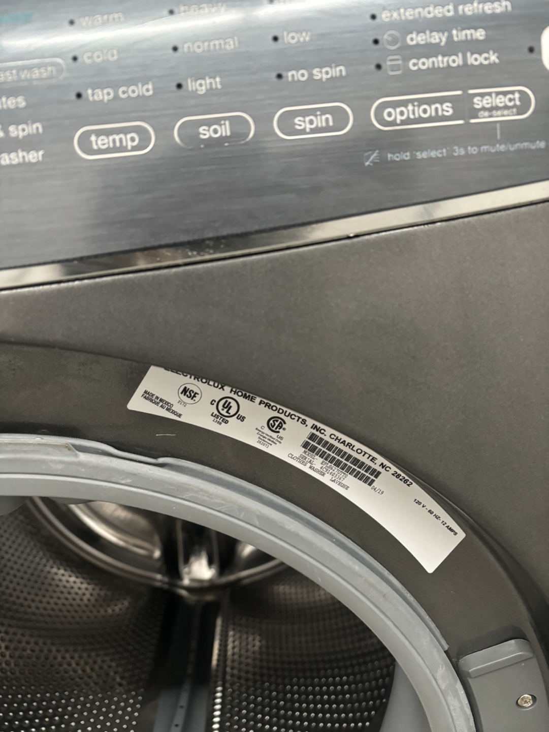 Electrolux  Front Load Washer - photo 2