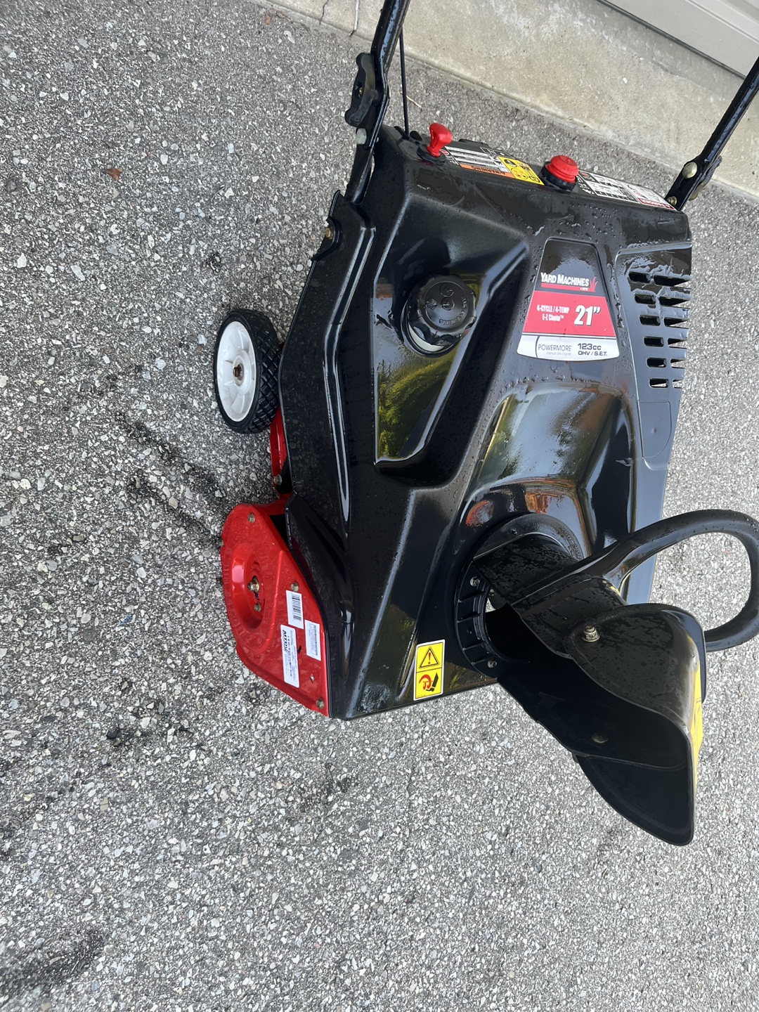 Yard Machines 21" 123cc Push Snow Blower - photo 4