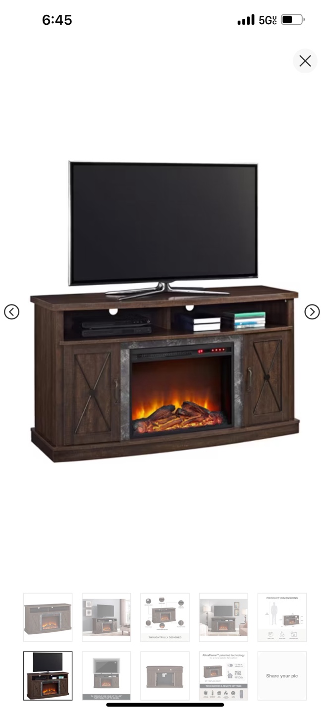 Tv stand with fire place 48” - photo 3