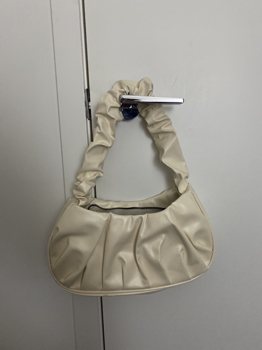 White Baguette Bag