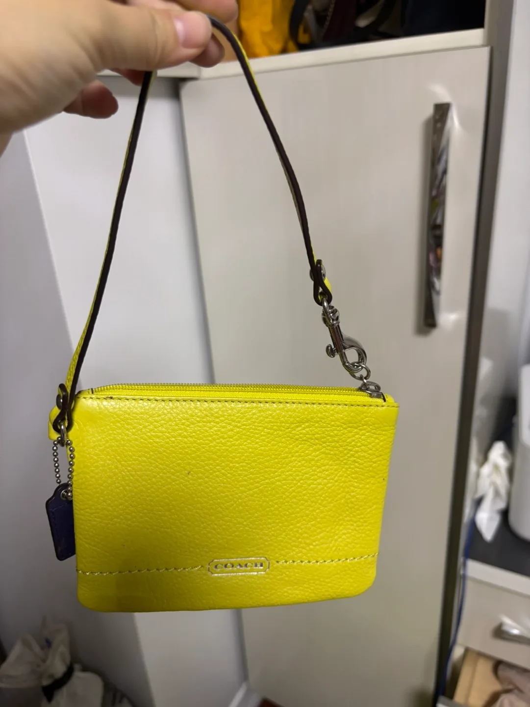 Coach Yellow Wristlet thumbnail