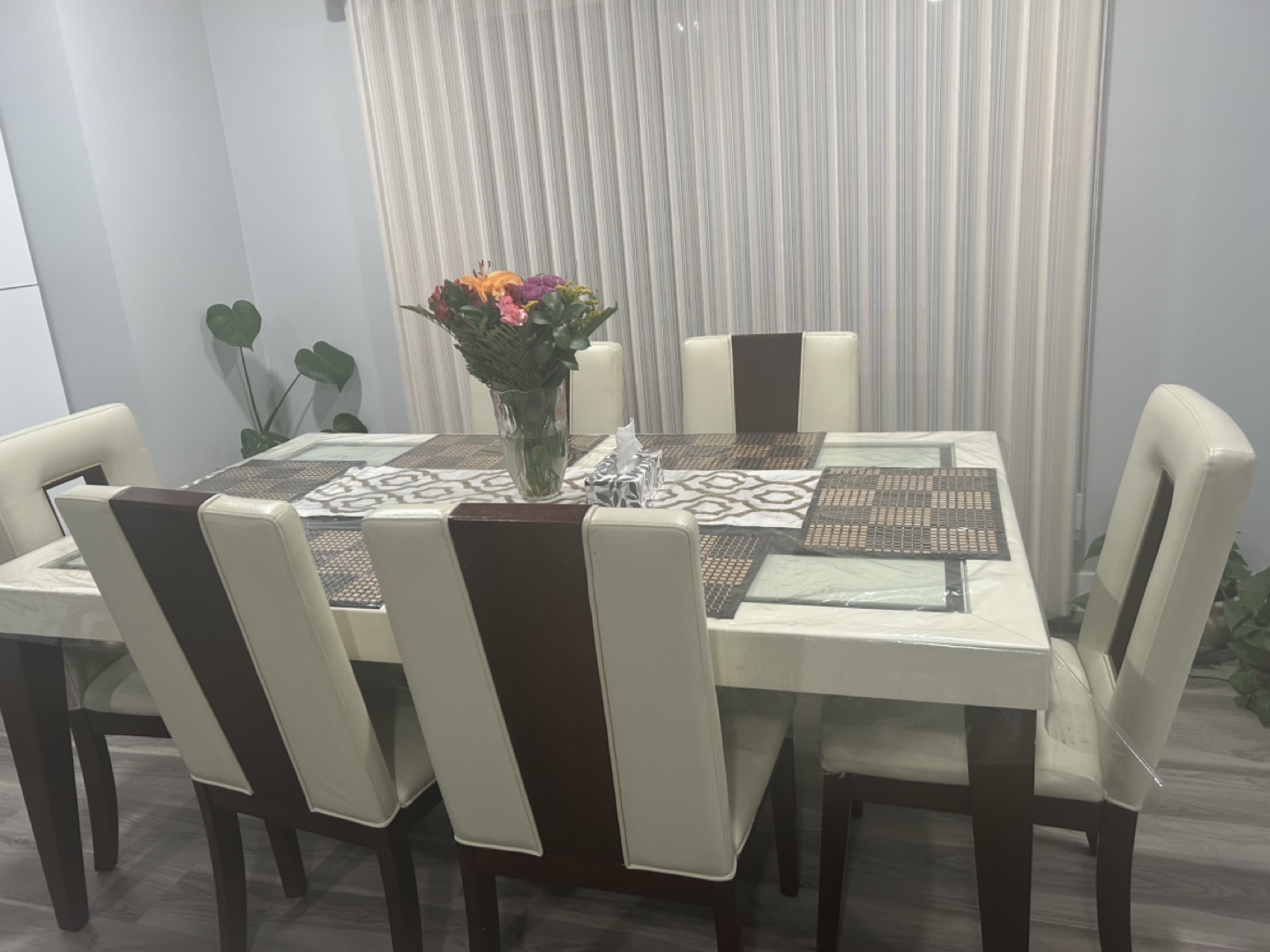 Dining Table Set with 6 Chairs