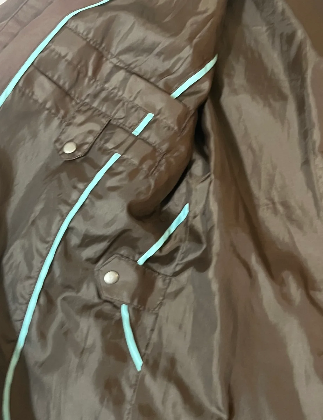 Avia women’s trench coat jacket brown, sz M image indicator(8)