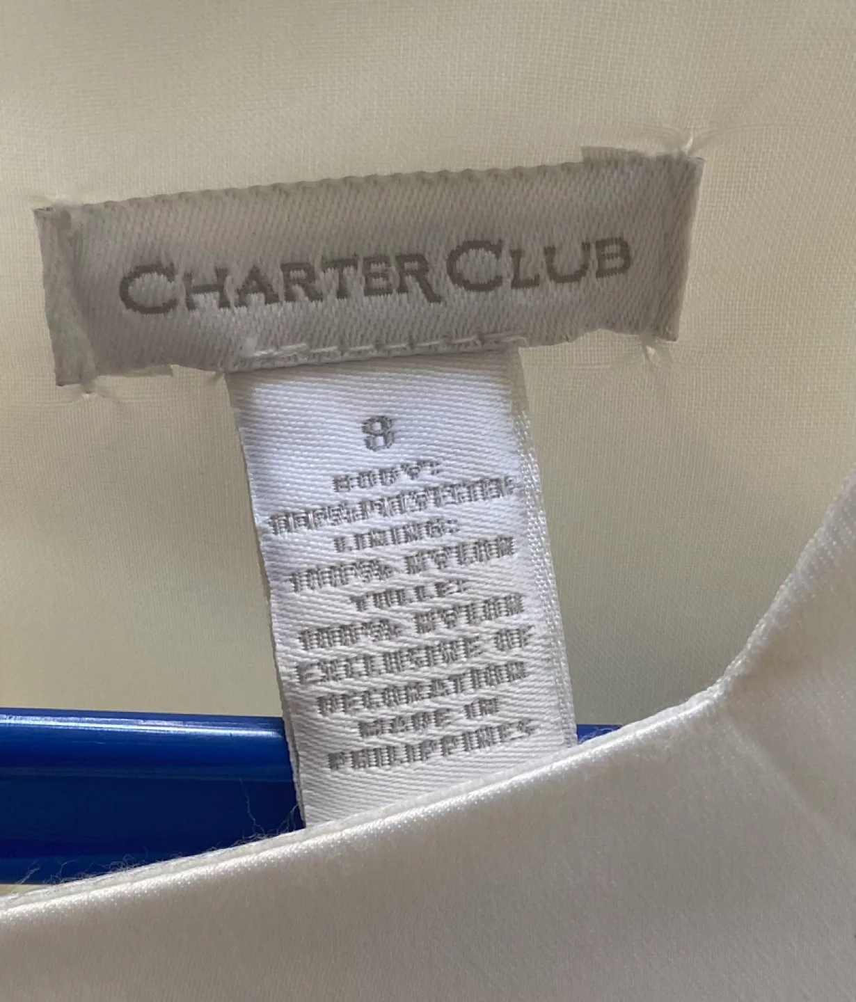 Charter Club White Flower Girl Dress Size 8 image indicator(6)