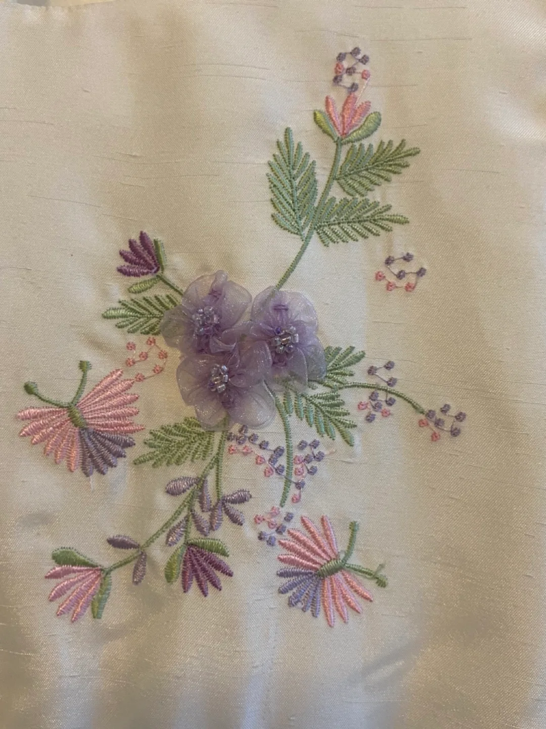 Charter Club White Flower Girl Dress Size 8 image indicator(4)