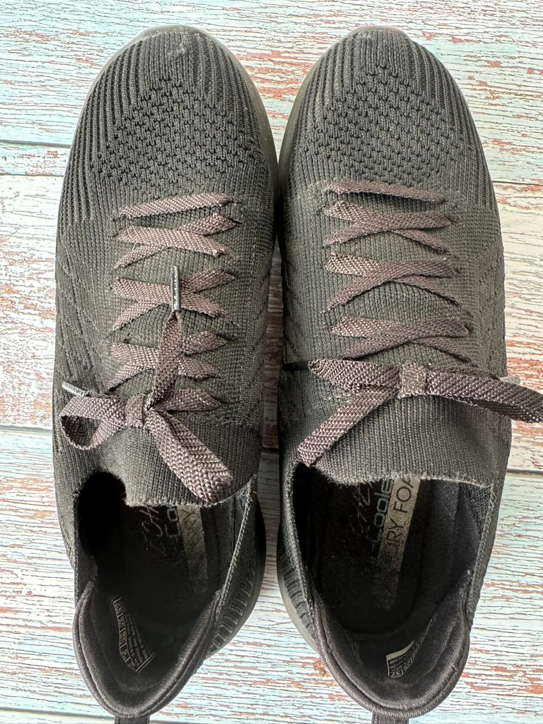 Skechers - Black Knit Running Shoes - Size 8 image indicator(5)