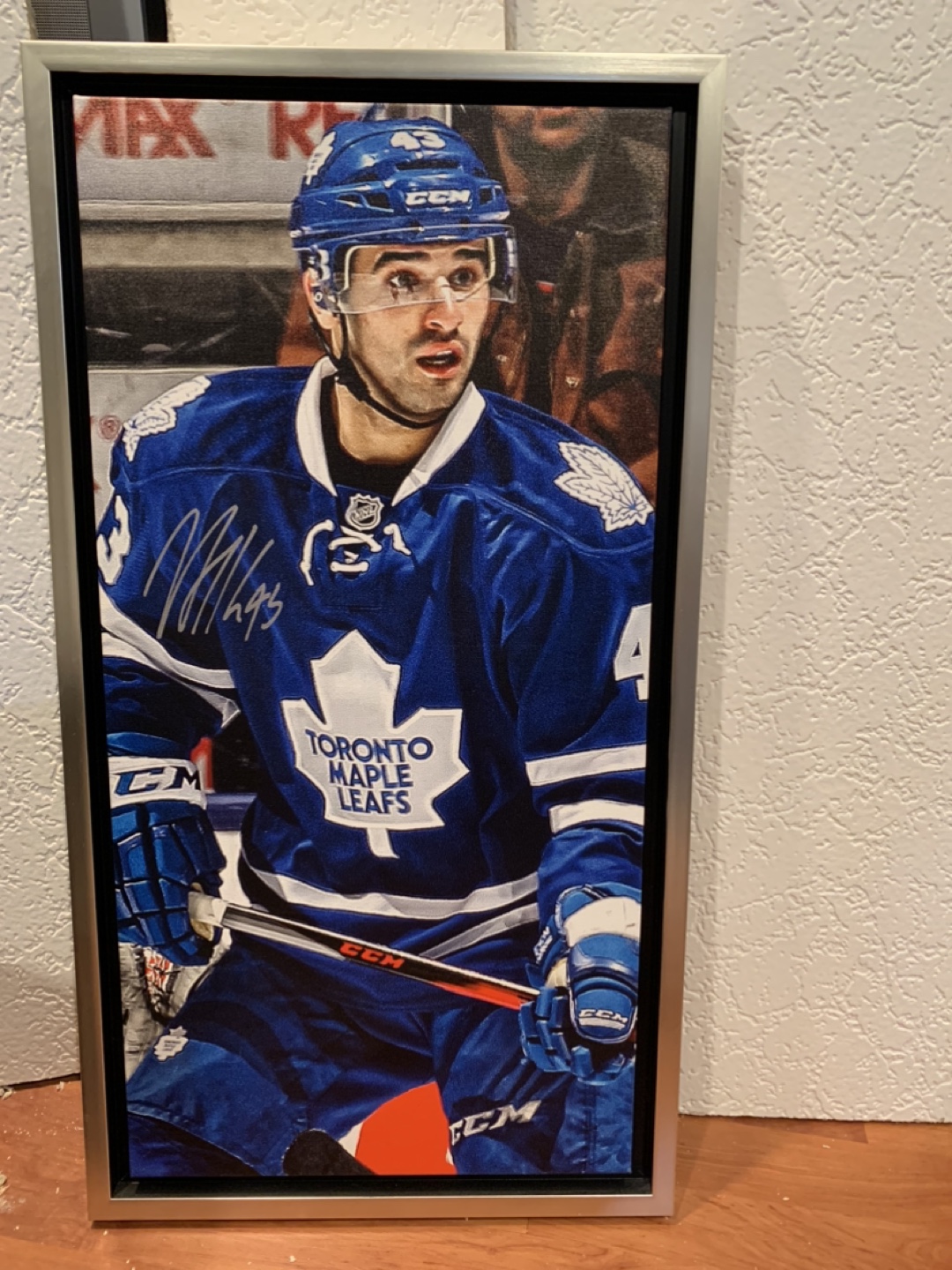 Nazem Kadri Signed Toronto Maple Leafs Canvas
