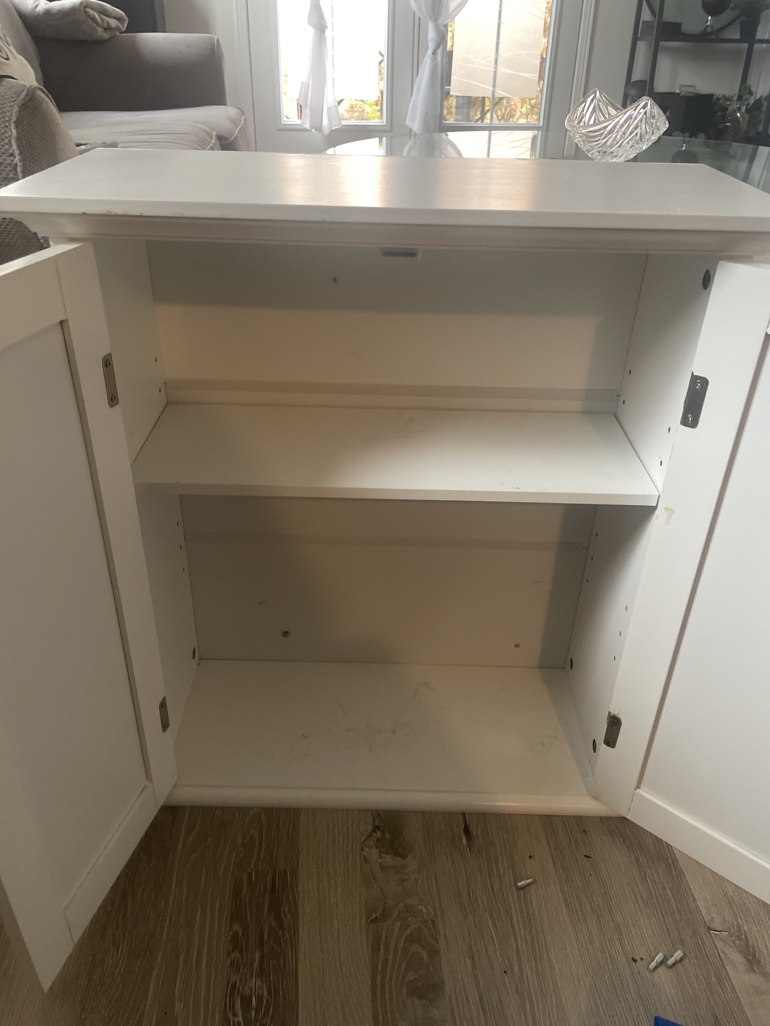 White Cabinet with Two Doors - photo 2
