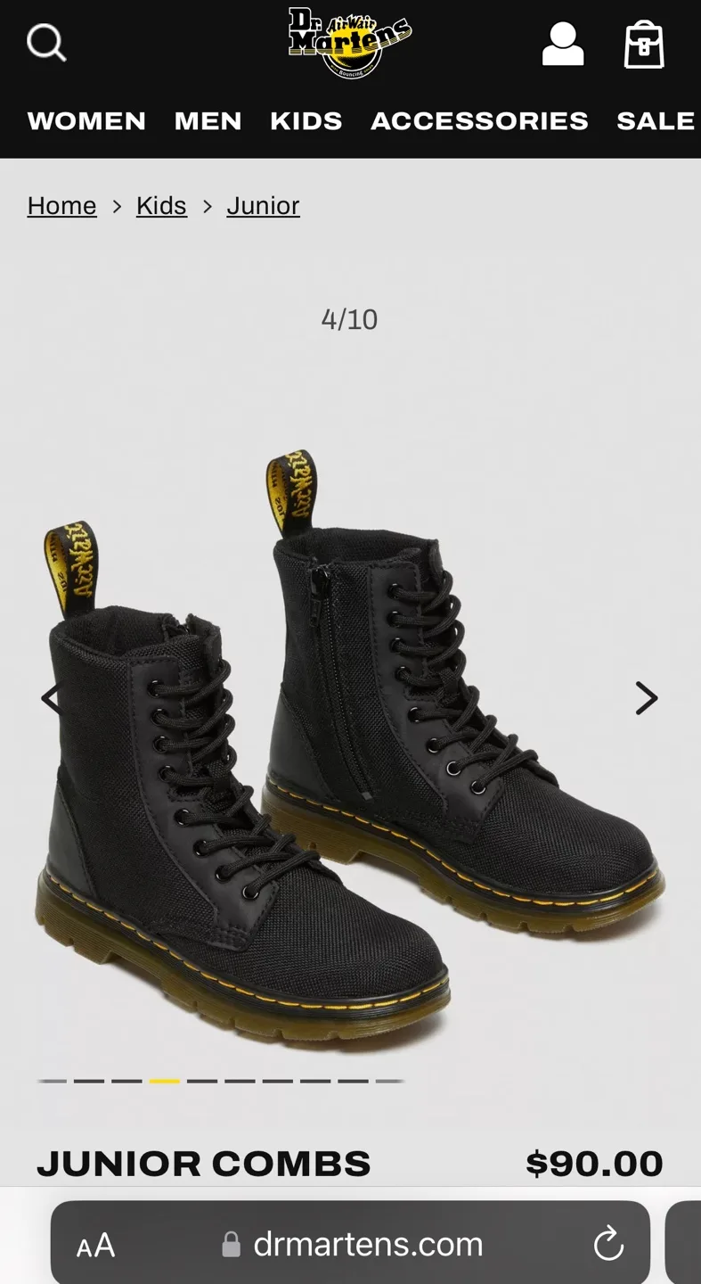 Dr. Martens Junior Combs Boots image indicator(5)