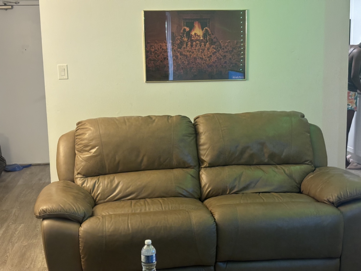 Leather Reclining Sofa