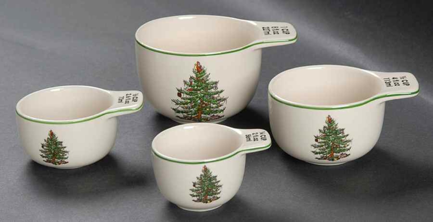 Spode Christmas Tree Measuring Cups
