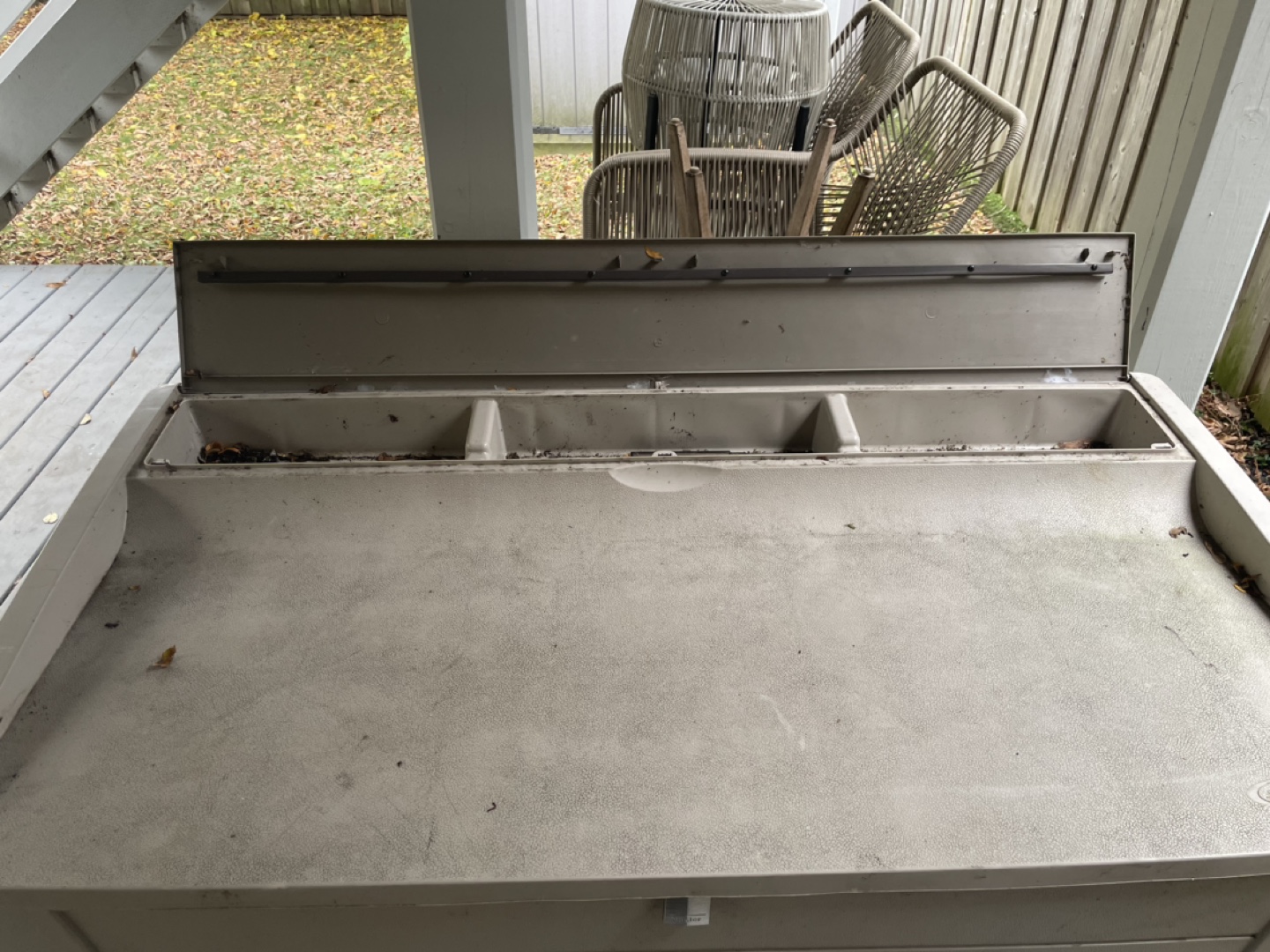MOVING SALE: 127GAL Extra Large Deck Box With Seat - photo 2