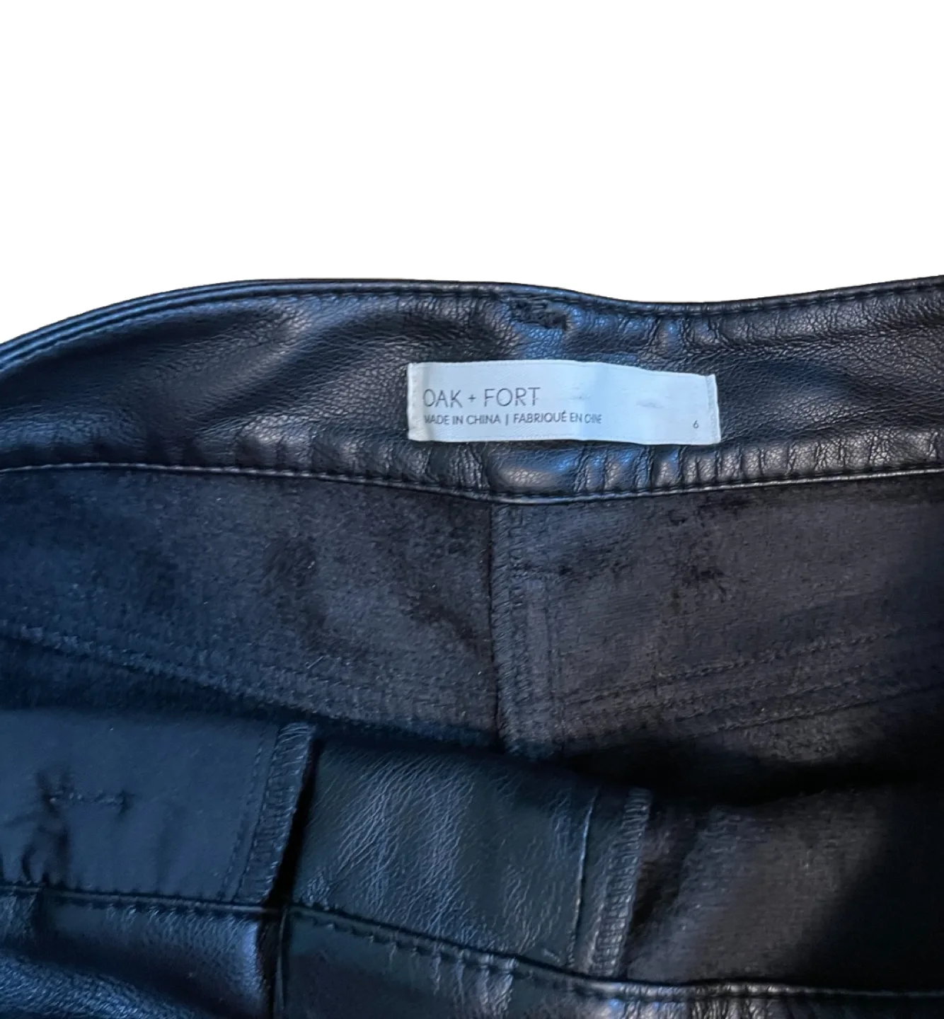 Final Price Drop ‼️NEW Oak + Fort Black Leather Pants image indicator(4)