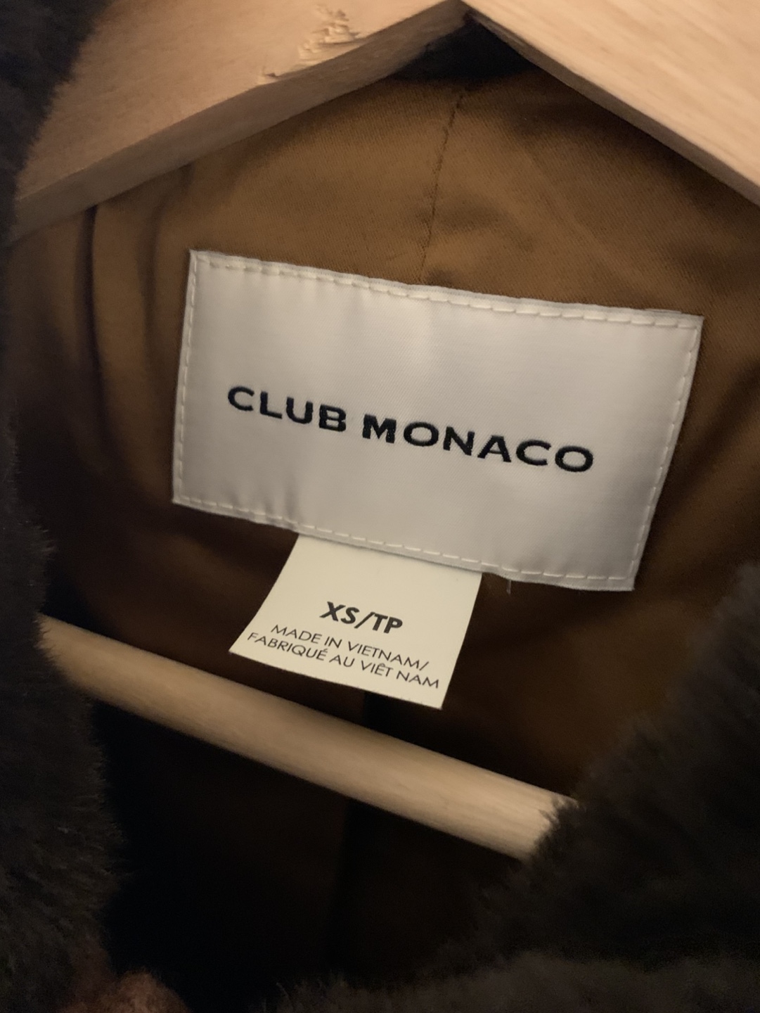 Club Monaco Brown Wool Jacket with Faux Fur Collar - photo 2