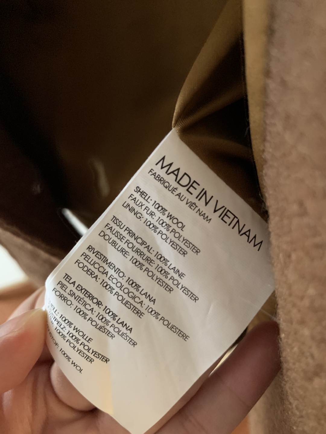 Club Monaco Brown Wool Jacket with Faux Fur Collar - photo 4
