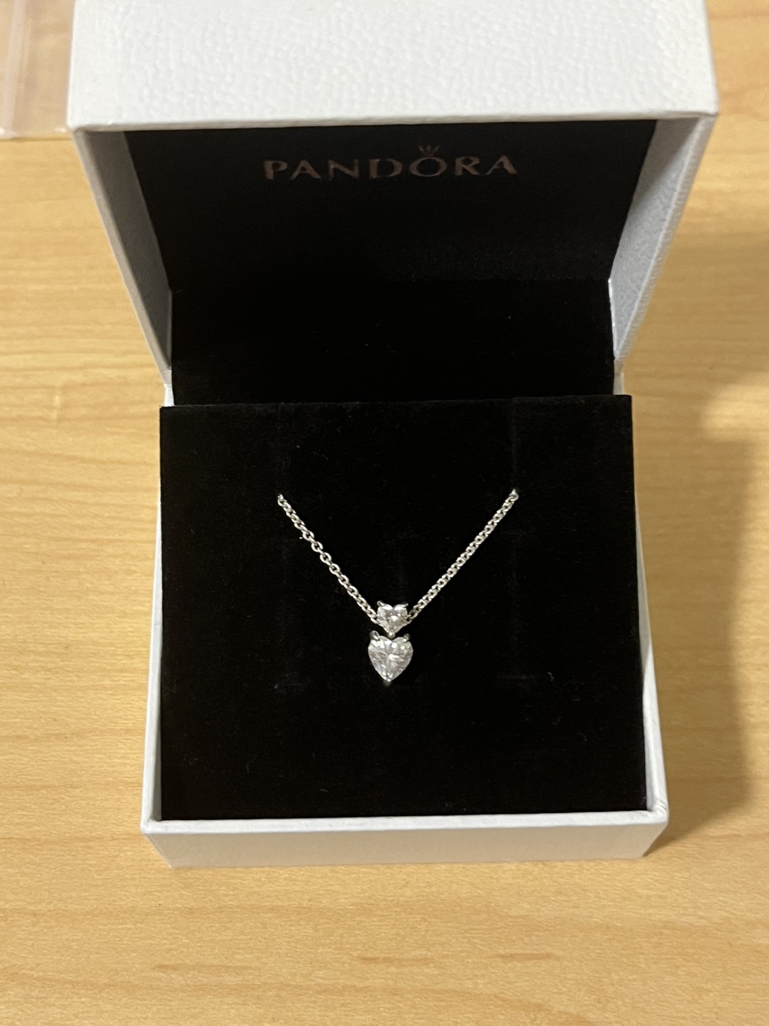 Pandora Double Heart Pendant Necklace
