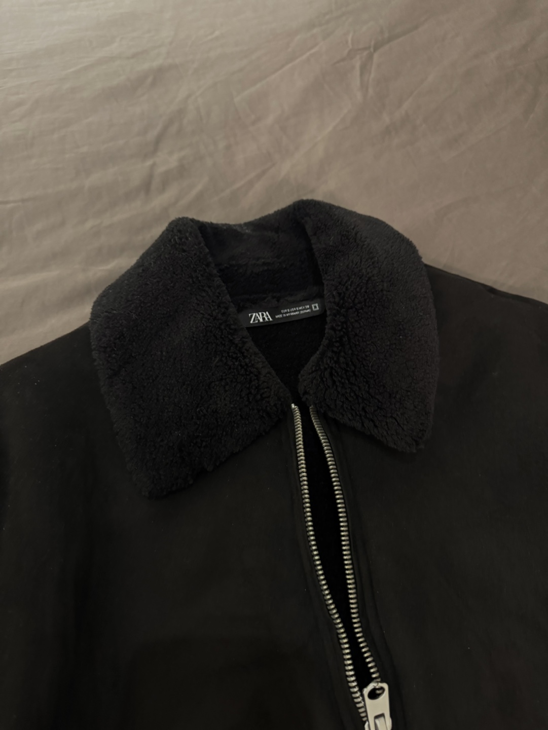 Zara Black Bomber Jacket - photo 3