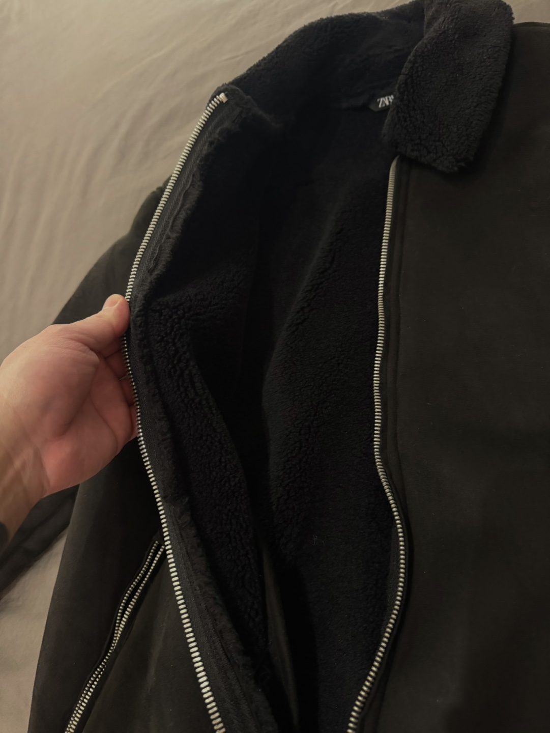 Zara Black Bomber Jacket - photo 2