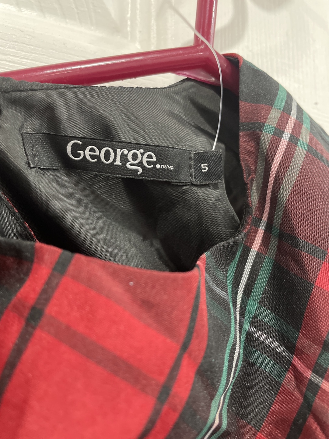 George Plaid Dress Size 5 - photo 2
