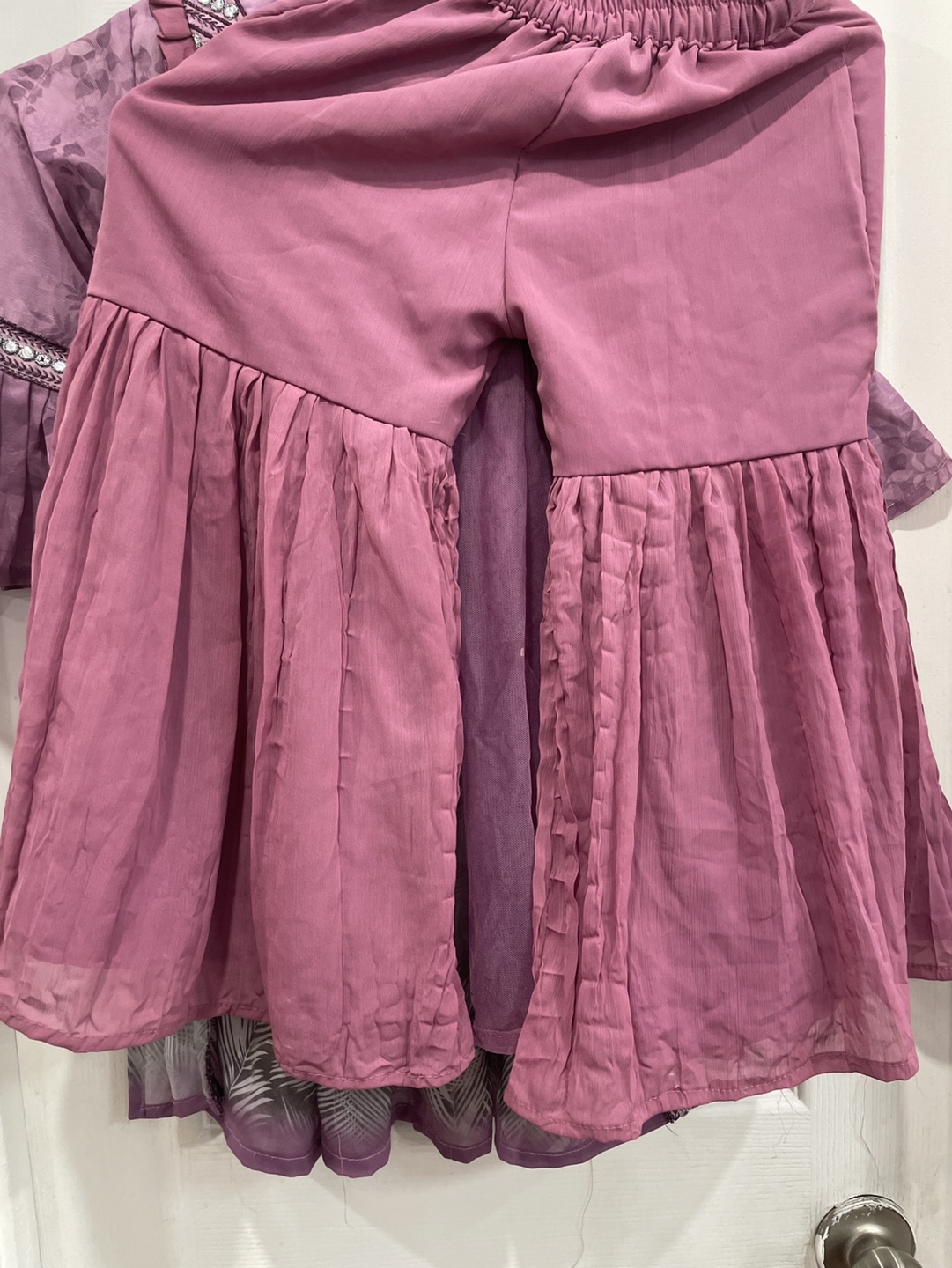 Girls' Purple Indian Suit - photo 3