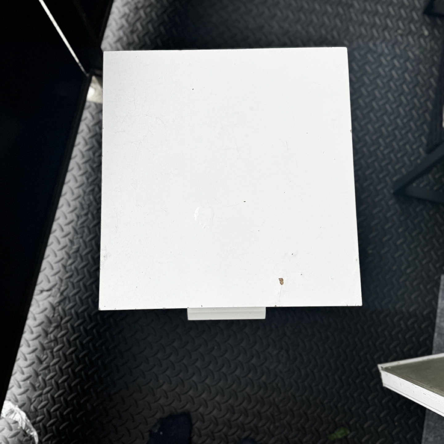 White Nightstand with Drawer and Shelf - photo 2