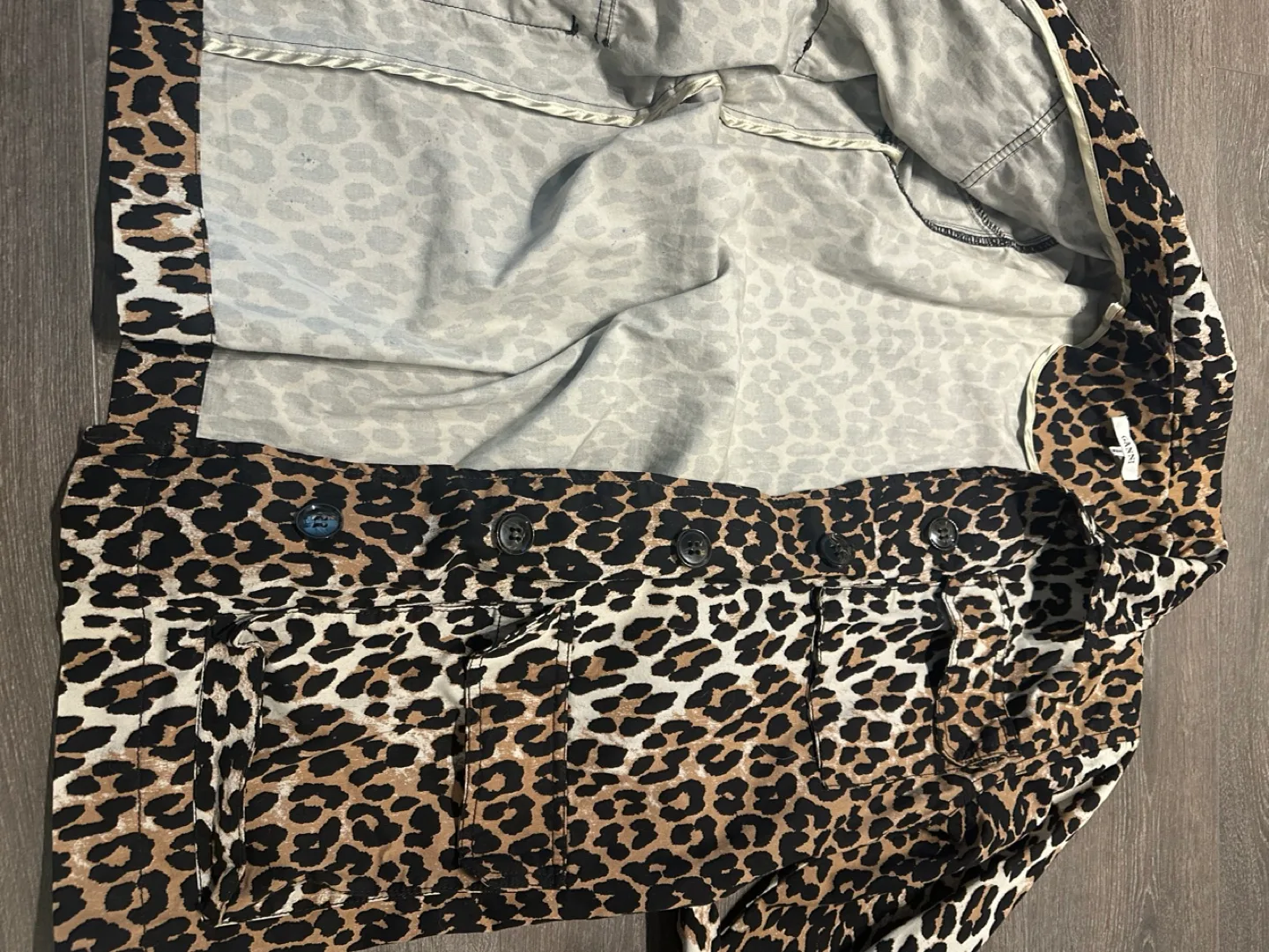 Ganni Leopard Print Jacket image indicator(7)