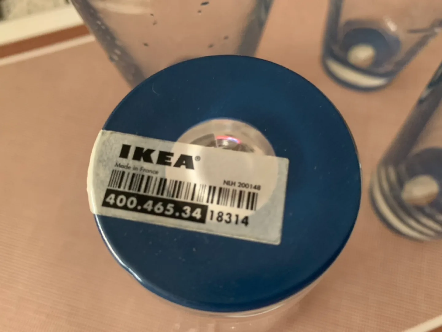 Set of 4 IKEA Glasses (blue base) - NEW image indicator(2)