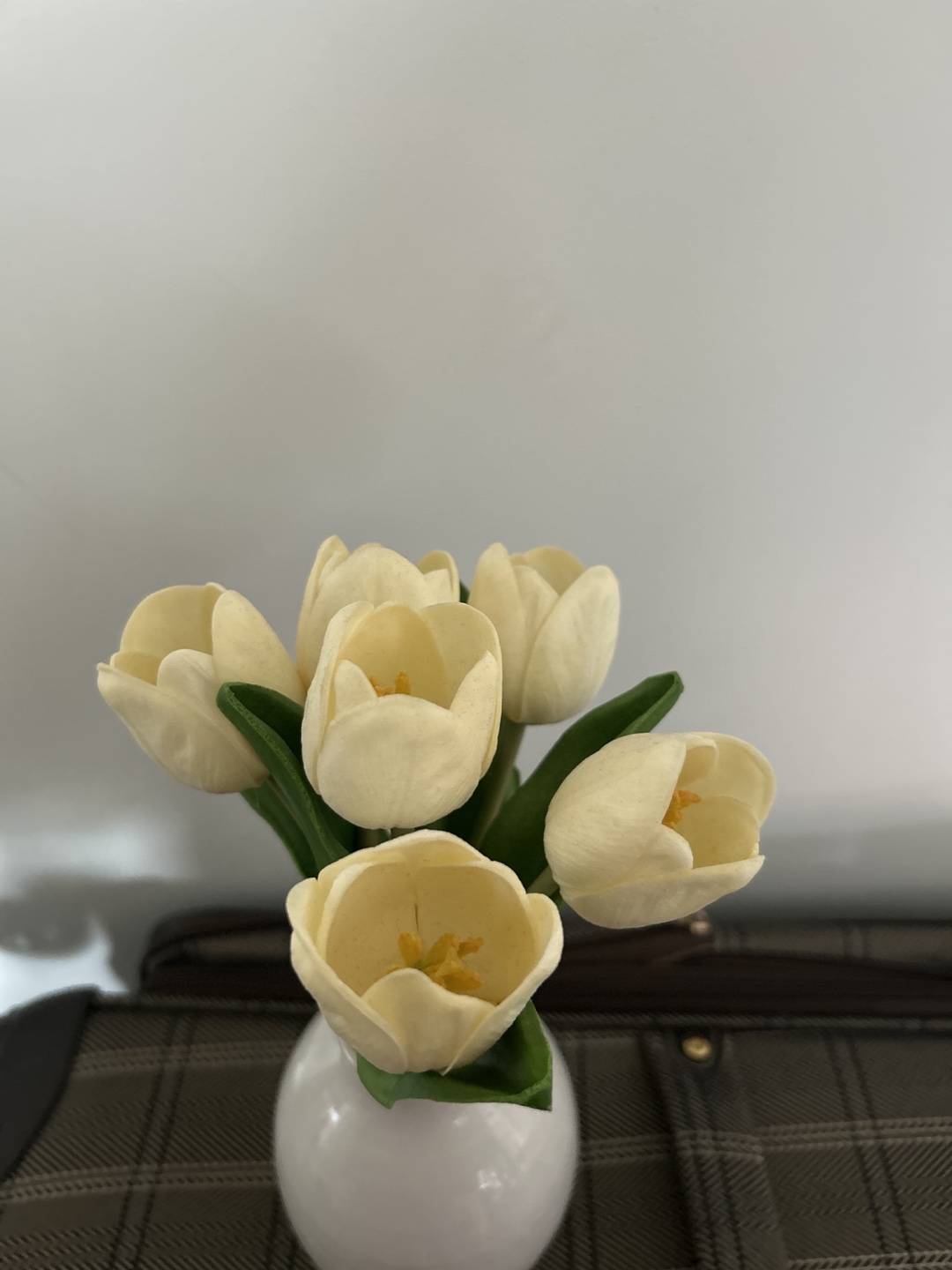 White Tulips in White Vase 🧡 - photo 2