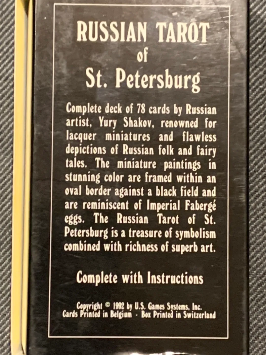 VINTAGE 1992 Russian Tarot of St. Petersburg by Yury Shakov image indicator(2)