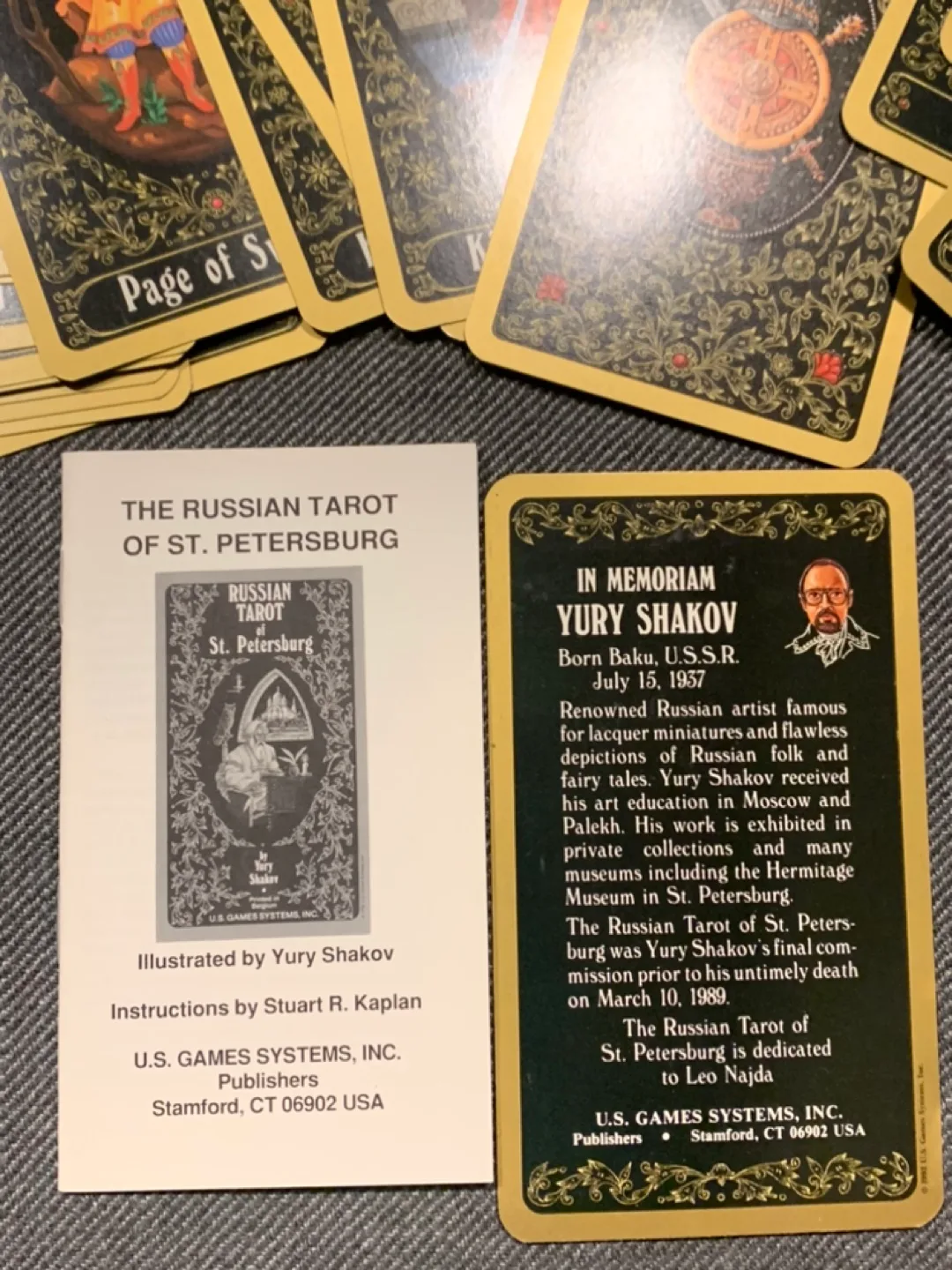 VINTAGE 1992 Russian Tarot of St. Petersburg by Yury Shakov image indicator(4)