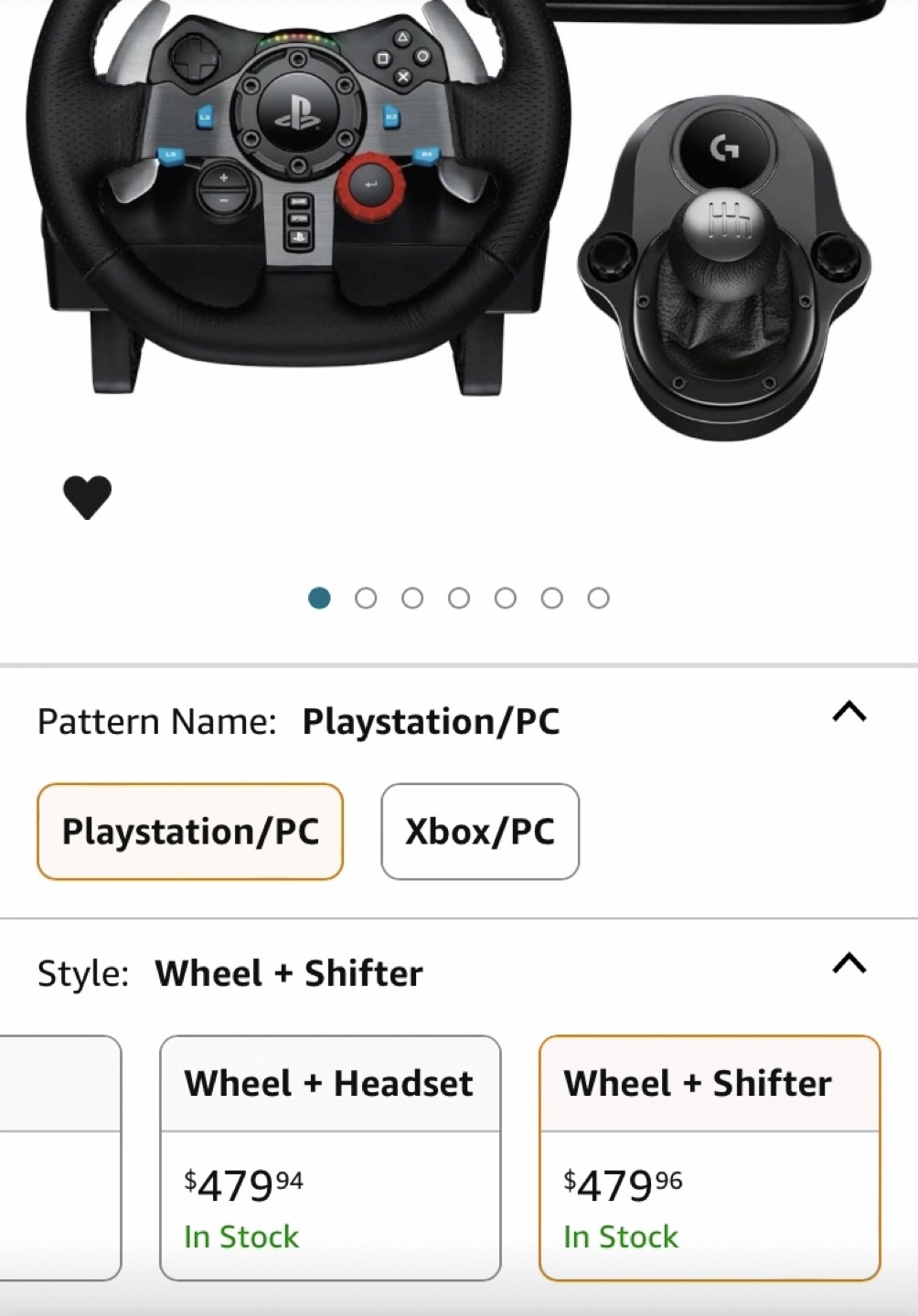 Logitech G29 PC/Playstation Version with Shifter - photo 2