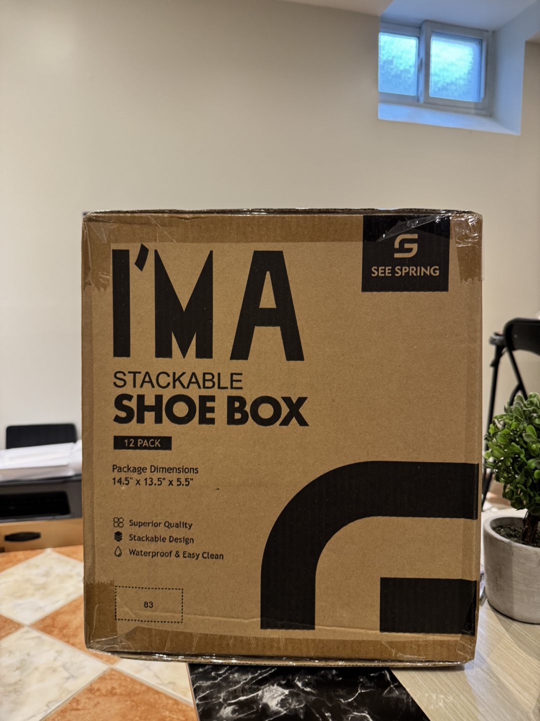 See Spring 12 Pack Stackable Shoe Boxes