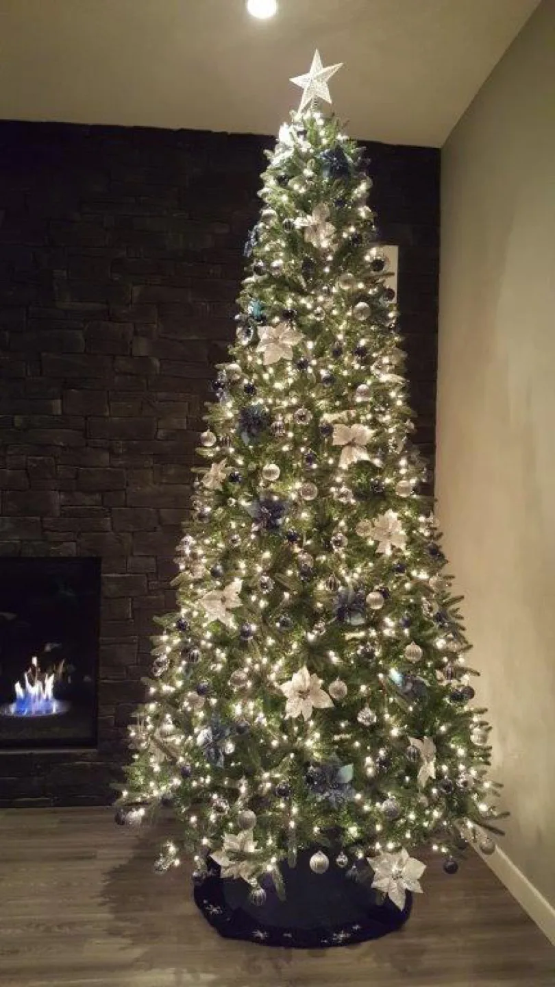 12 foot Slim Artificial Christmas Tree with two Storage Bags thumbnail