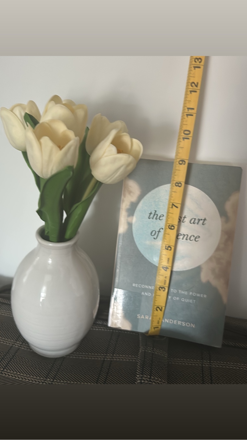 White Tulips in White Vase 🧡 - photo 3