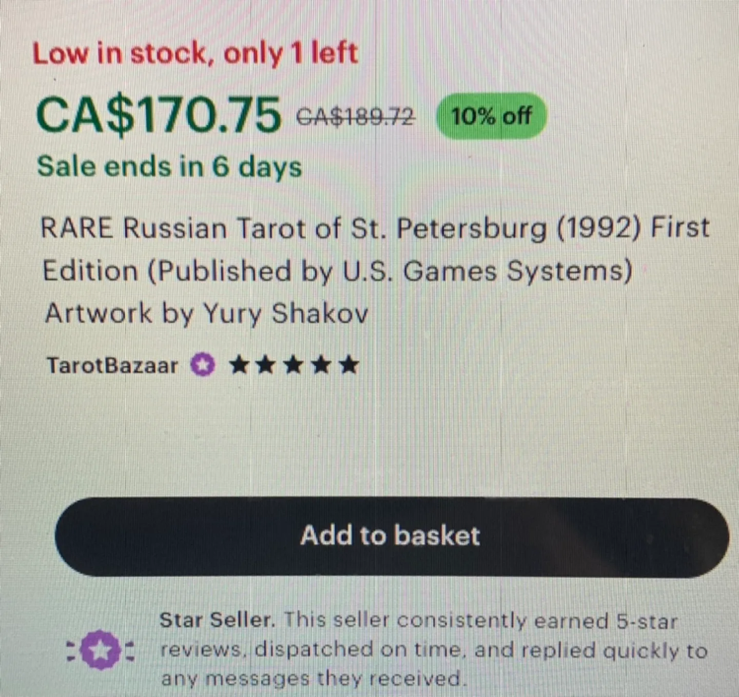 VINTAGE 1992 Russian Tarot of St. Petersburg by Yury Shakov image indicator(6)