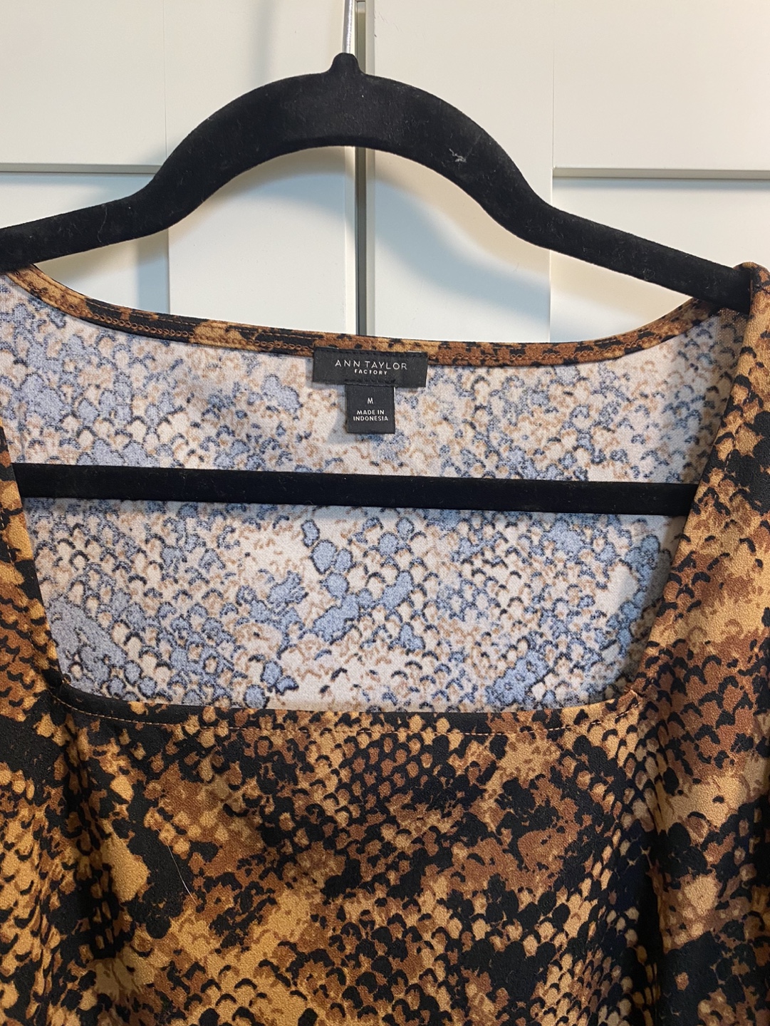 Ann Taylor Factory Snake Print Blouse - photo 2